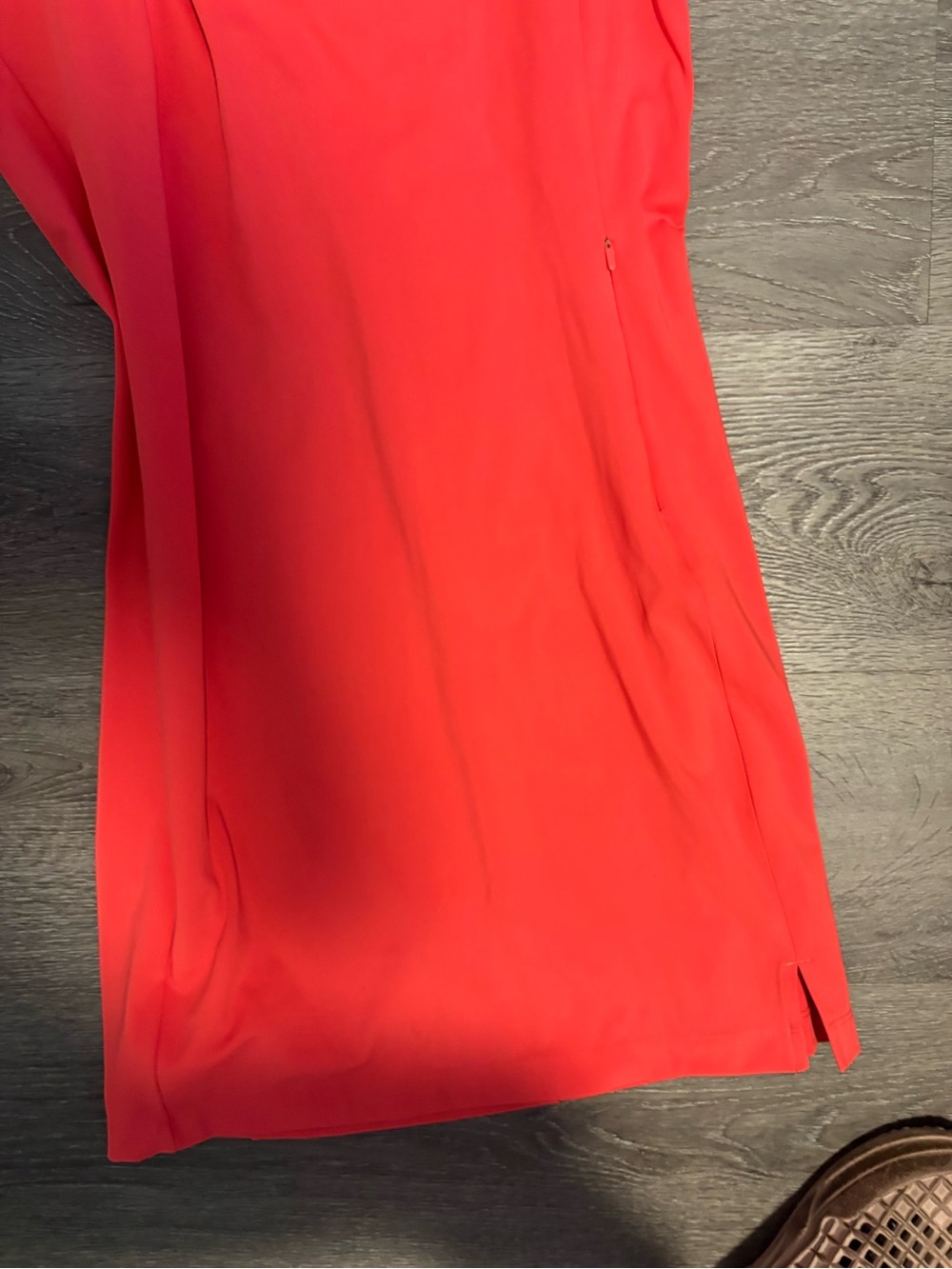 Lole Coral-Red Sleeveless V-Neck Midi Dress - Picture 5 of 6